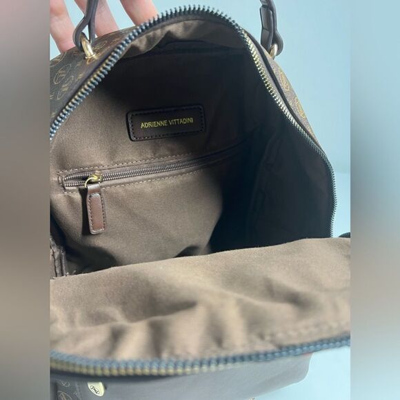 NWOT Adrienne Vittadini Backpack Brown main image 4